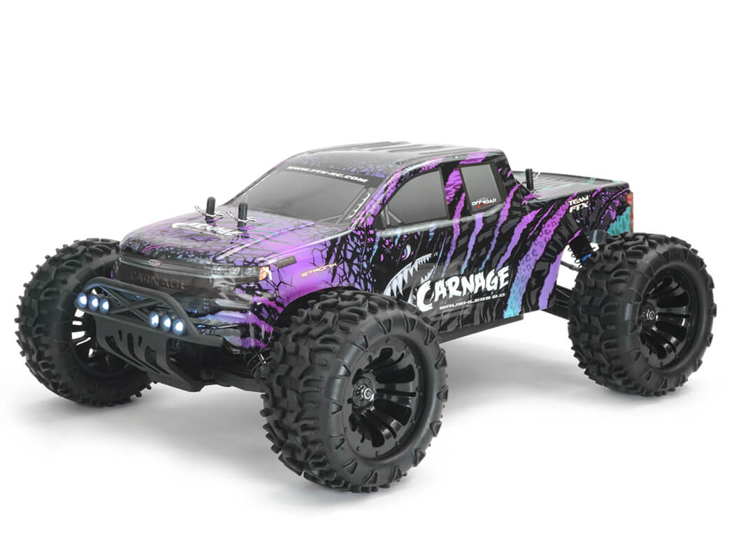 FTX5539 CARNAGE 2.0 1/10 BRUSHLESS TRUCK 4WD RTR (image for) FTX5539 CARNAGE 2.0 1/10 BRUSHLESS TRUCK 4WD RTR